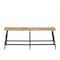 Brown Metal Industrial Bench 19" x 48" x 13"